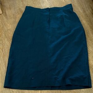 Norton McNaughton Deep Teal Pencil Skirt